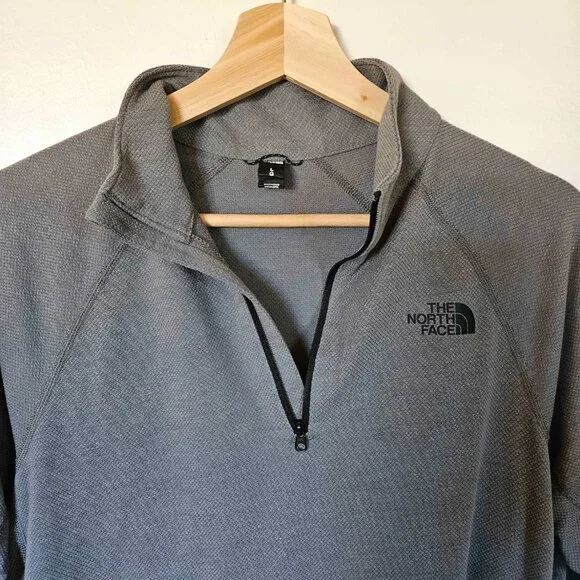 The North Face Quarter-Zip Shirt | Women's Size Large | Flashdry | Gray - Picture 3 of 8